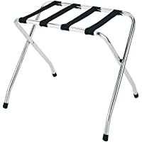Yooped - Soporte para equipaje- sin respaldo- acero inoxidable cromado- plegable